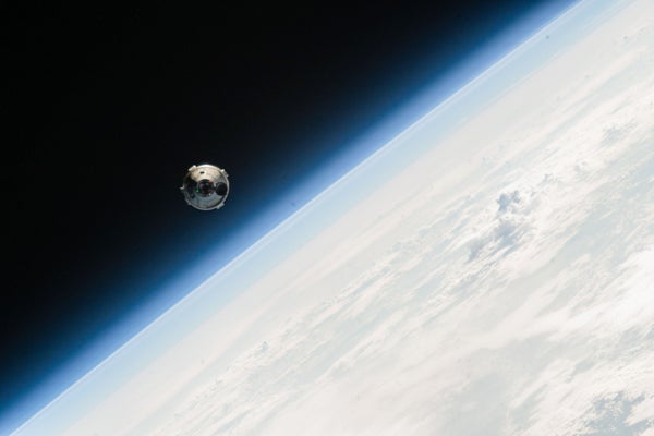 Boeing’s Starliner spacecraft approaches the International Space Station on its first crewed test flight