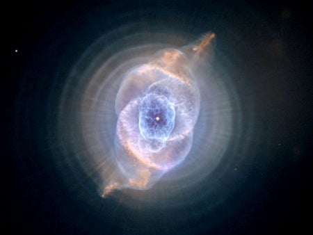 Cat's Eye Nebula (NGC 6543) captured by NASA's Hubble Space Telescope.